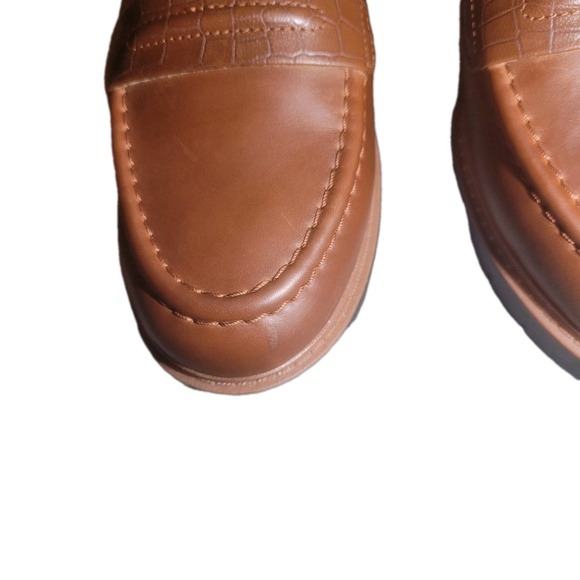 Clarks Collection Leather Loafers Westlynn Bay Tan Womens SZ 8 - Picture 4 of 11